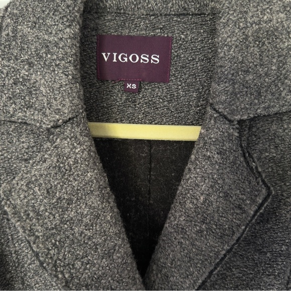 Vigoss Women's Heavy Jacket Vest Sleeveless Gray Snap Closure XS - Picture 6 of 7